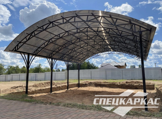 Арочный навес из поликарбоната для автомобилей №10 - фото 1065
