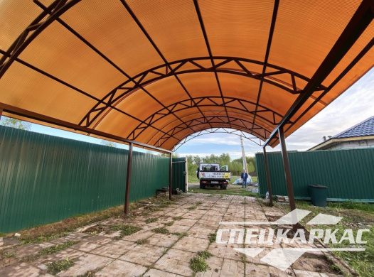 Навес для одной машины на дачу №26 - фото 1221